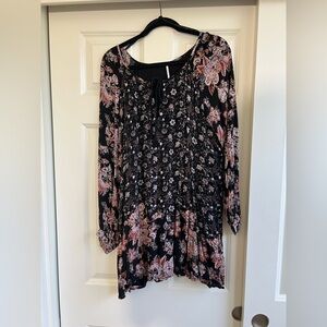 Free People Lucky Loosie Floral Swing Dress